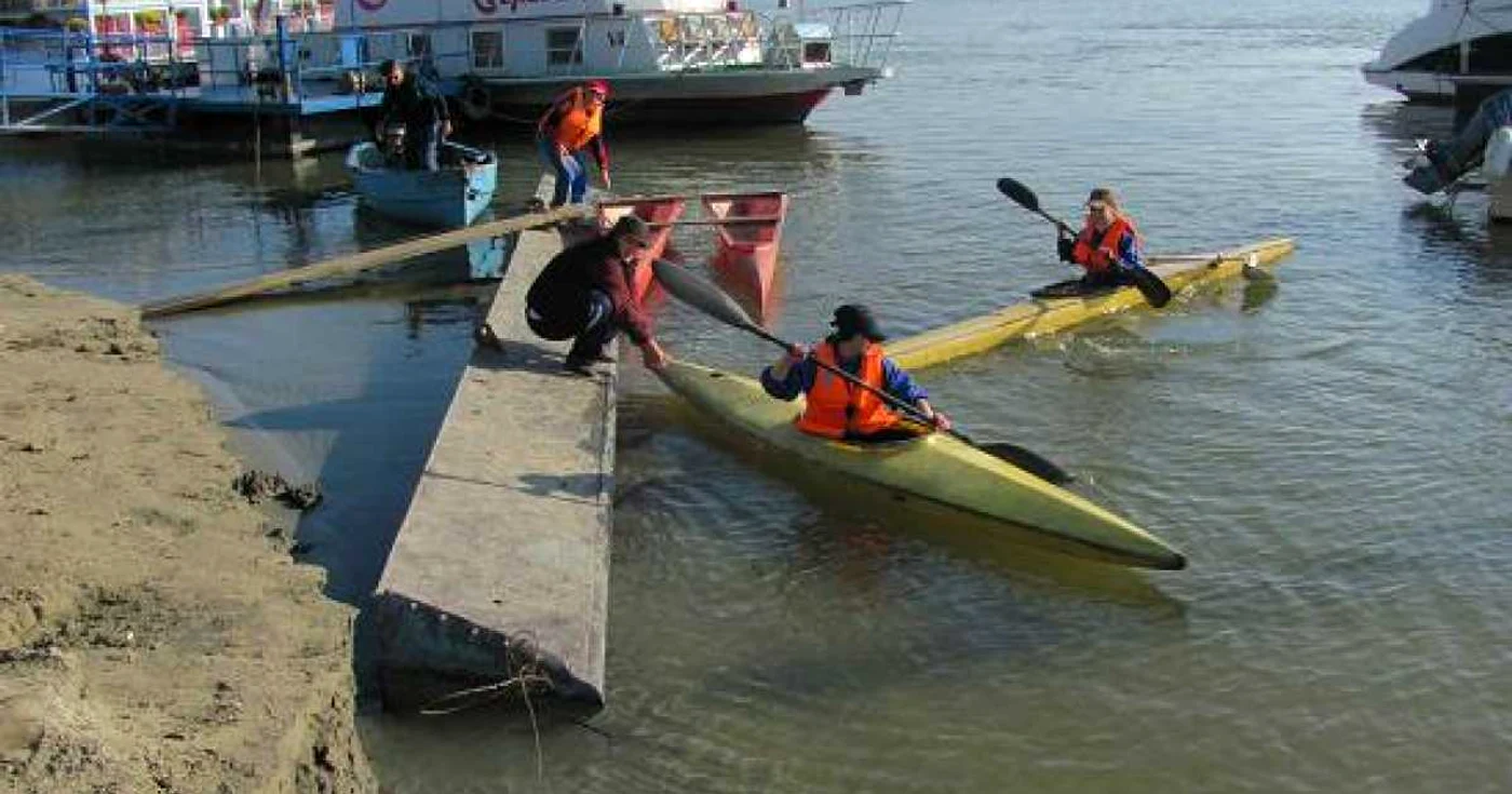 Canotori la antrenament
