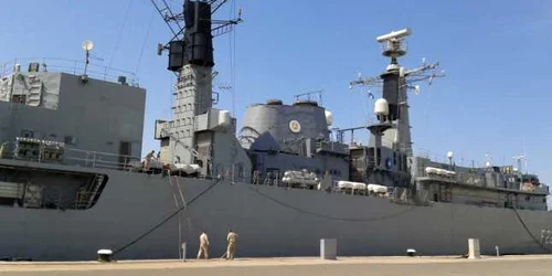 Constanţa. Fregata Regina Maria la exerciţiul militar Rousofex 15 din Marea Neagră Foto Sînziana Ionescu