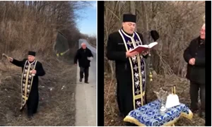 Preotul sfinteste curba mortii jpg