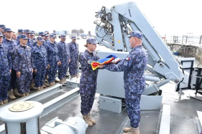 Momentul predării navei de către Marina Regală a Marii Britanii / Sursa foto: Royal Navy 
