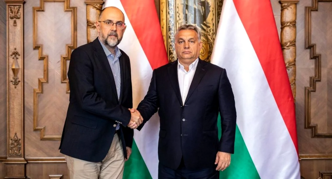 Kelemen Hunor (stanga) si premierul maghiar, Viktor Orban