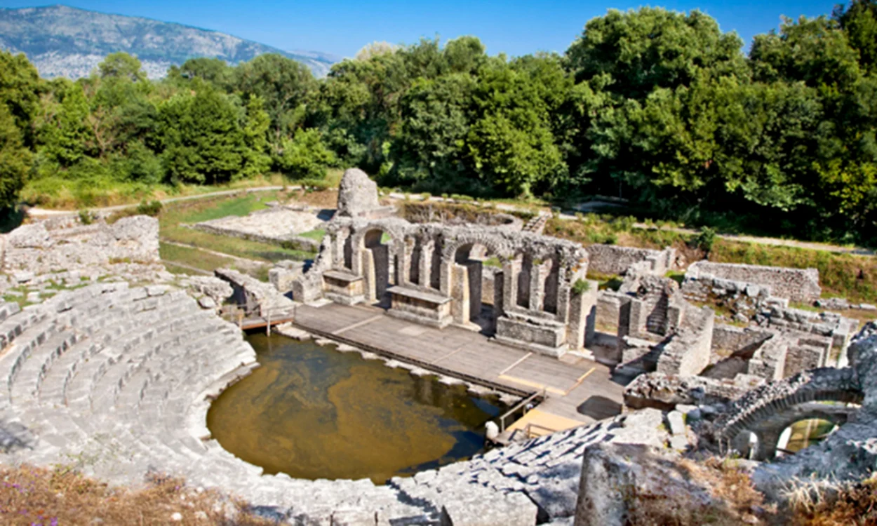 Teatrul antic din Butrint. Sursă foto: captură video BBC