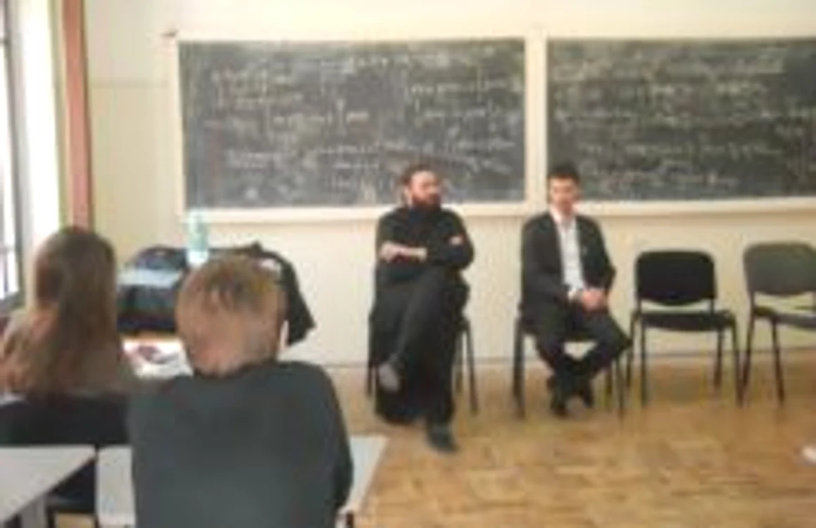 Elevii au avut prilejul să adreseze întrebări invitatului