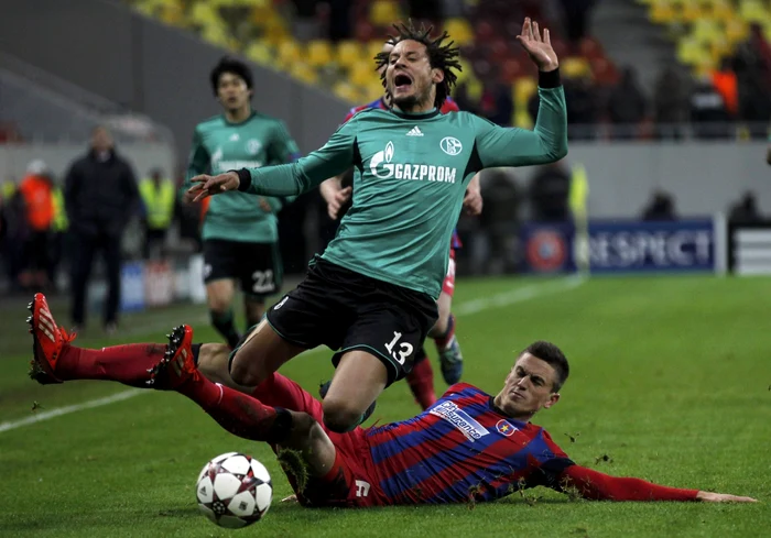 Gardoş a jucat bine în faţa atacanţilor lui Schalke FOTO Răzvan Păsărică