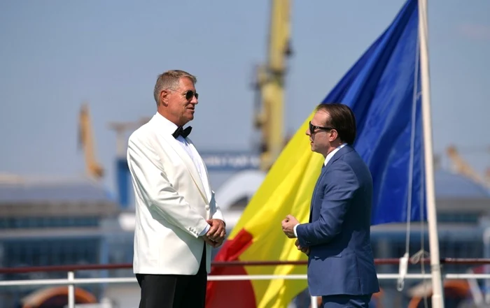 Klaus Iohannis si Florin Citu la Ziua Marinei. FOTO Administraţia Prezidenţială