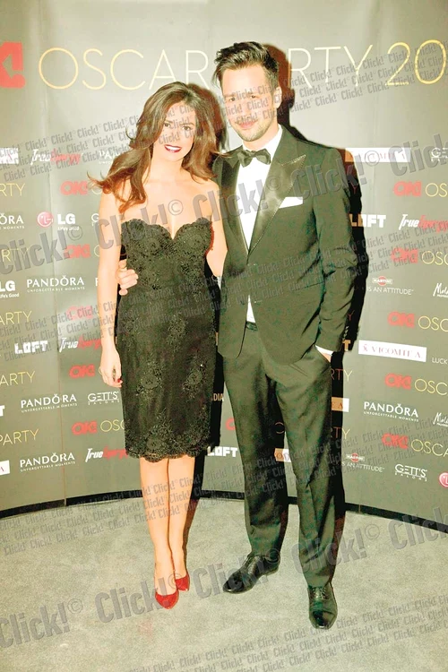 Diana Bart şi Alex Constantin- Prezentatorii emisiunii Focus Monden de la Prima TV au fost gazdele evenimentului OK! Oscar Party (FOTOGRAFII: SEVER GHEORGHE)