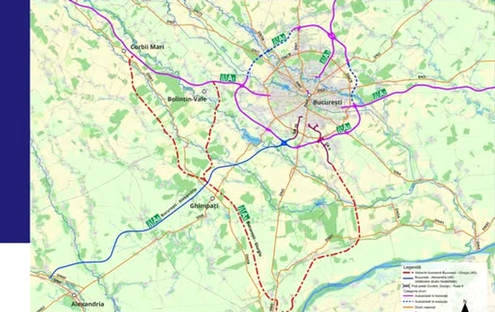 Drumul de mare viteză Bucureşti - Giurgiu ia „startul” în ianuarie. CNIR a dat ordinul pentru realizarea studiului de fezabilitate