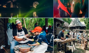 Muzeul Astra din Sibiu la Noaptea Muzeelor Foto Colaj jpg