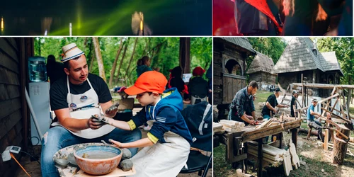 Muzeul Astra din Sibiu la Noaptea Muzeelor Foto Colaj jpg