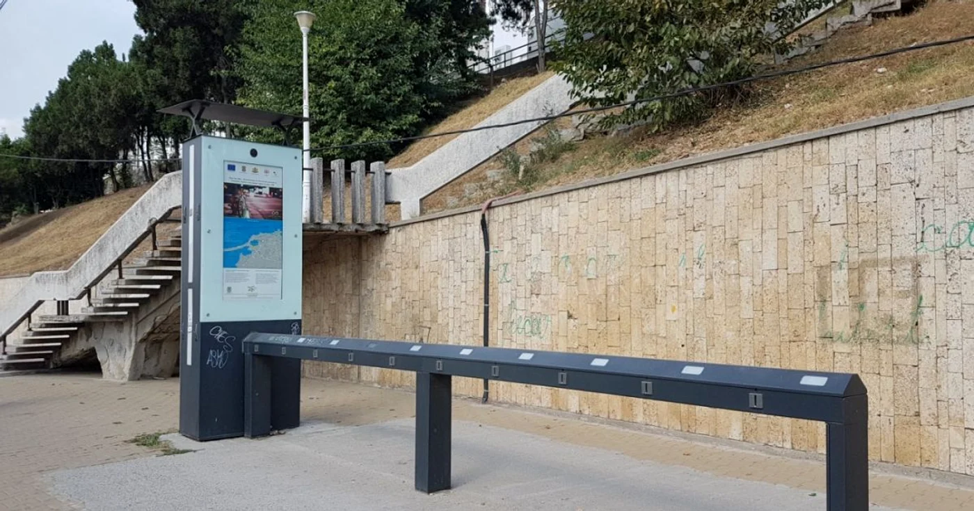 Staţie de biciclete în orasul Constanta