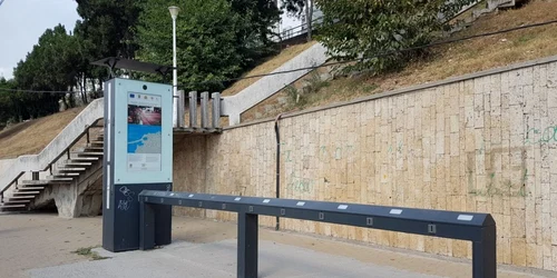 Staţie de biciclete în orasul Constanta