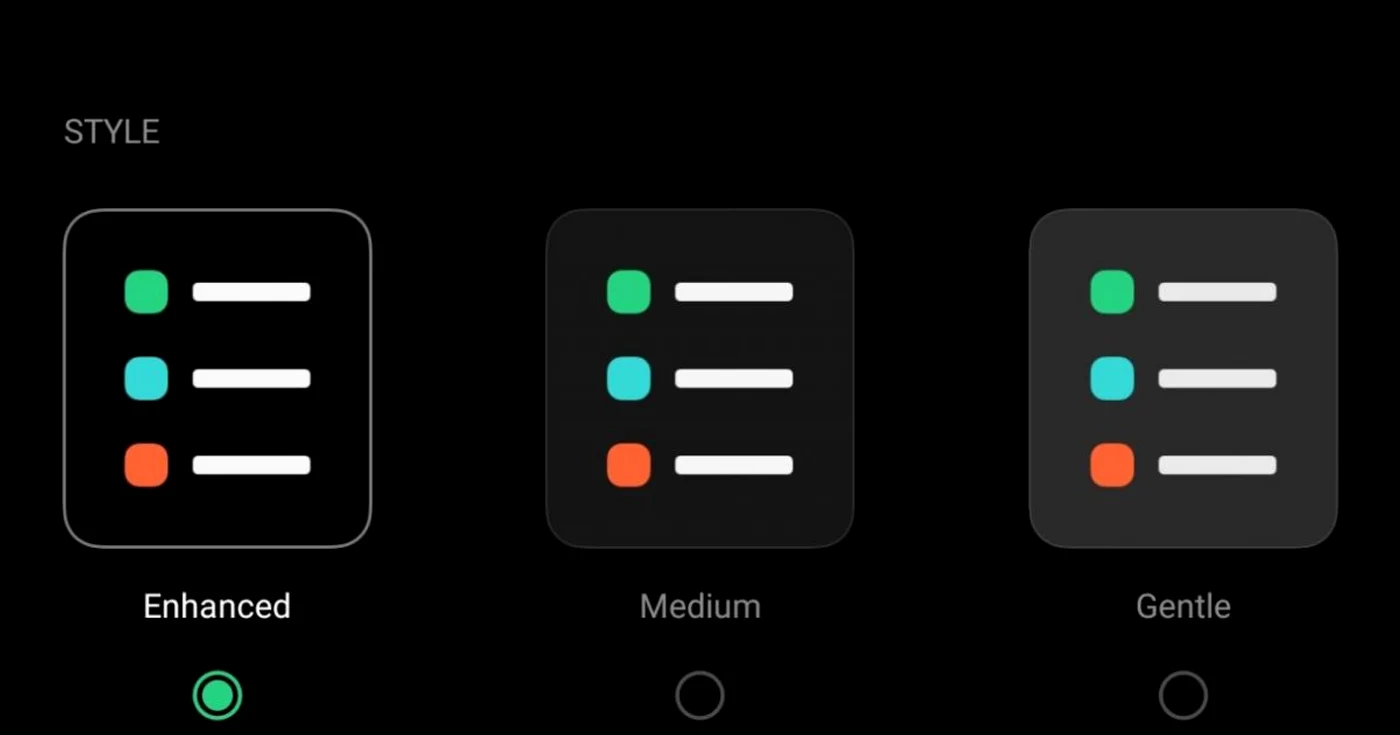 ColorOS 11 dark mode