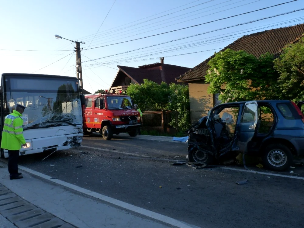 Accident cu doi morti in Maramures