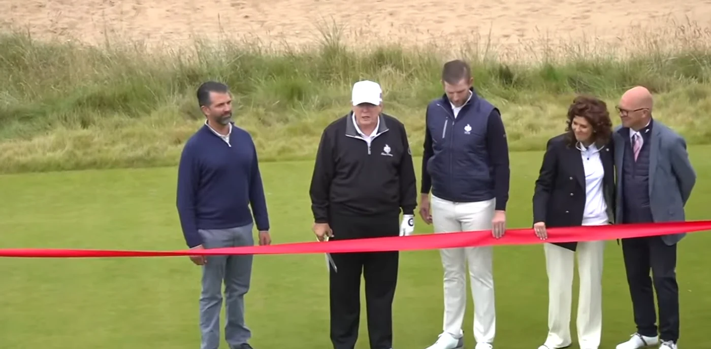 donald trump teren golf scoţia captura video png