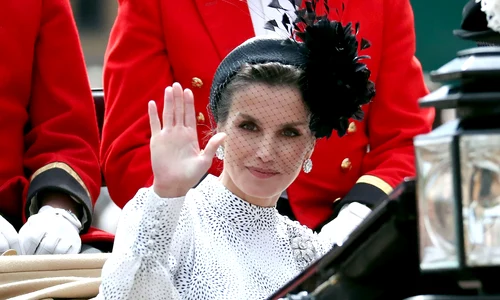 Regina Letizia la Castelul Windsor când Regele Felipe a primit Ordinul Jartierei în 2019   GettyImages 1150381125 jpg