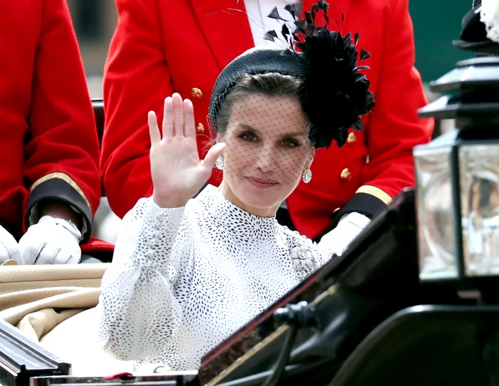 Regina Letizia la Castelul Windsor când Regele Felipe a primit Ordinul Jartierei în 2019   GettyImages 1150381125 jpg