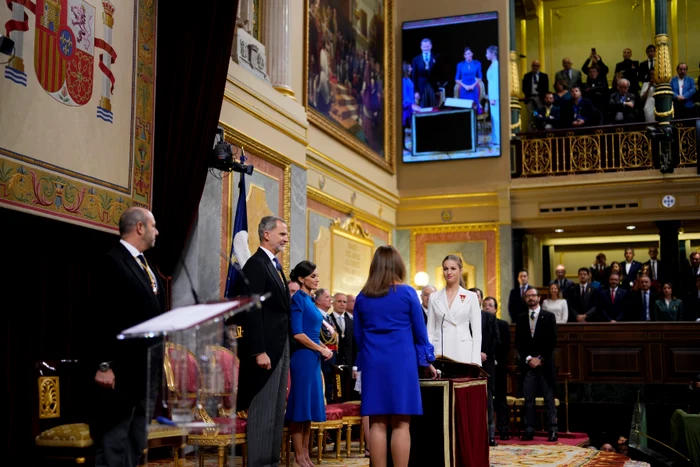 Prințesa Leonor a Spaniei la depunerea jurământului Letizia Felipe profimedia 0818338970 jpg