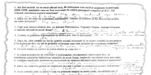 Răspnsurile lui Sergiu Băhăian la întrebările formulate de „Adevărul“