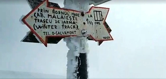La Vârful Omu au fost înregistrate minus 20 grade Celsius FOTO Adevărul
