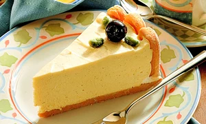 cheesecake cu lamaie si fructe din compot jpeg