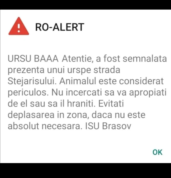 ro alert ursu baa