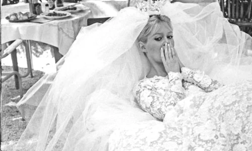Brigitte Bardot in rochie de mireasa, foto Pinterest jpg