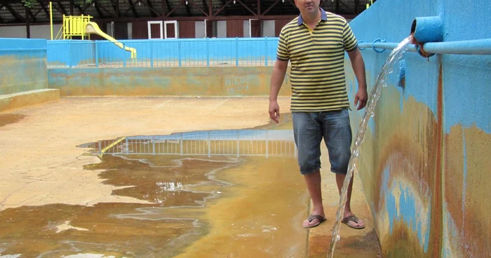 Sorin Toma, administratorul ştrandul de la Buziaş FOTO Ştefan Both