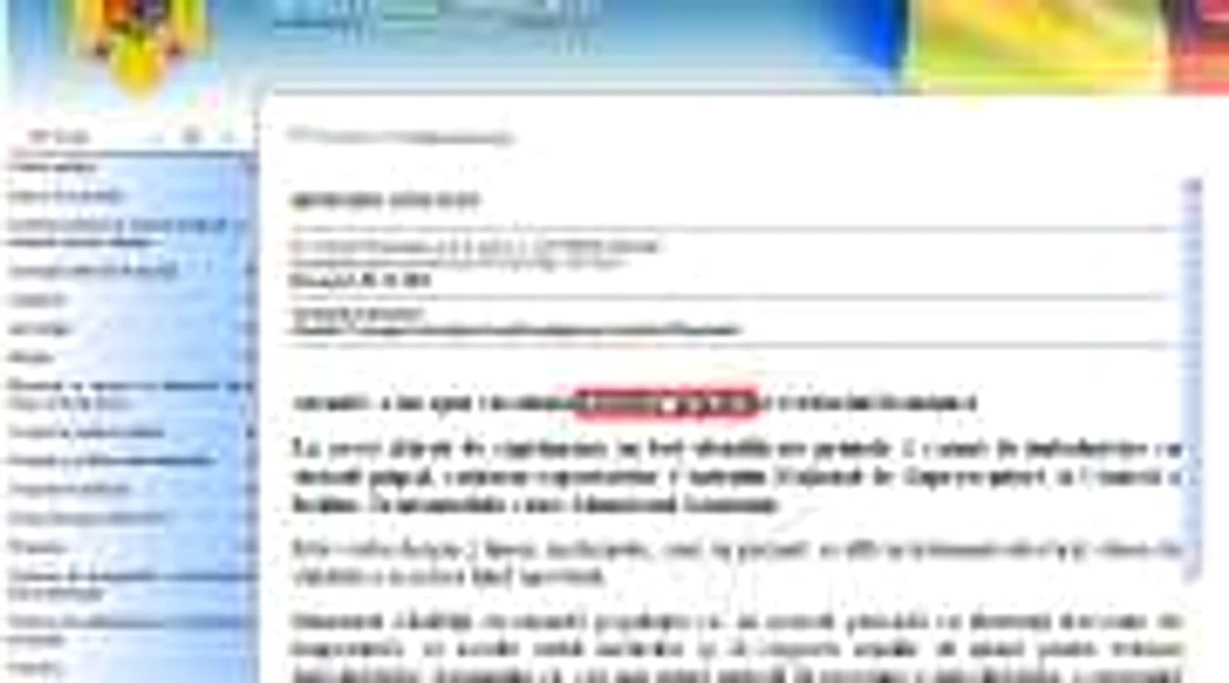 Comunicatul de pe site-ul Ministerului Sănătăţii