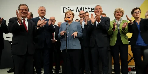 Angela Merkel primul discurs după alegerile parlamentare FOTO Guliver / Getty Images / Sean Gallup 