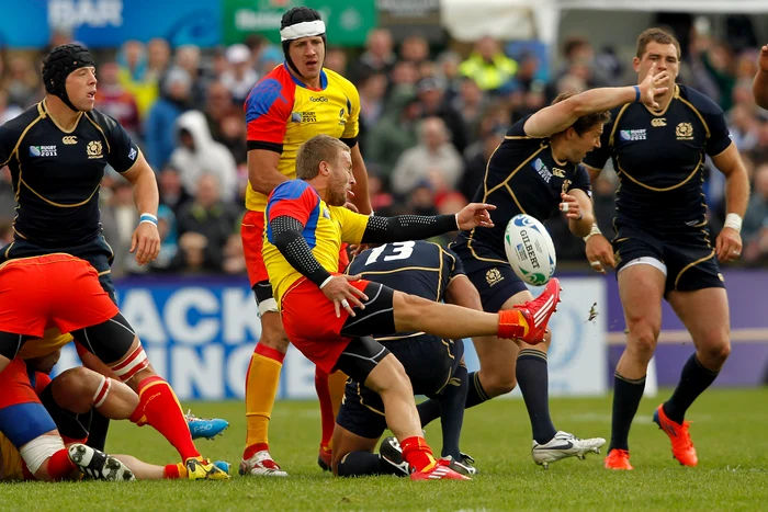 Florin Surugiu a evoluat în meciul de la Cupa Mondială din 2011 în care România a condus Scoția cu 10 minute înaintea fluierului finalFoto: Guliver / GettyImages