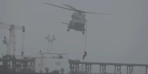intervenţie franceză în Atlantic captură video X Emmanuel Macron jpg