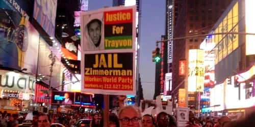 times square proteste zimmerman twitter
