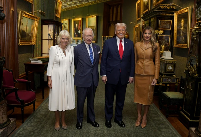 Donald Trump, Regele Charles al III lea, Melania Trump, Regina Camilla, Profimedia jpg