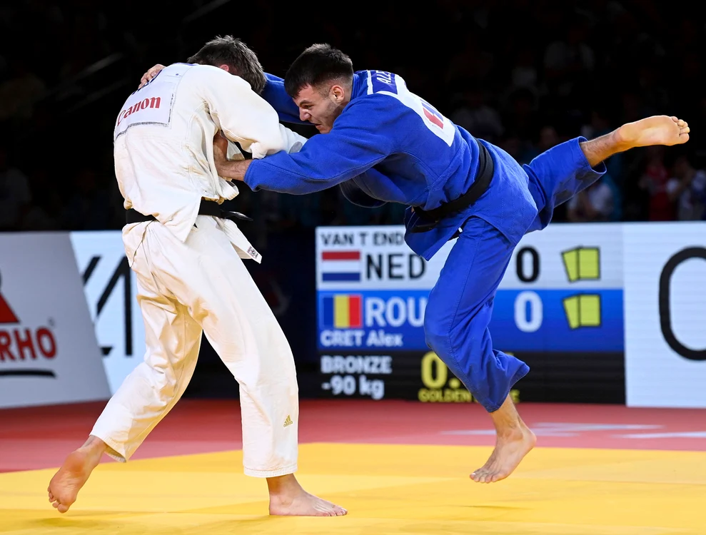 Alex Creț, luptător la judo pentru România la Paris. FOTO: Profimedia