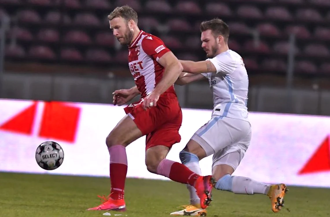 Nemec a marcat golul victoriei dinamoviste în fața FCSB în Cupa RomânieiFOTO: Sportpictures.eu