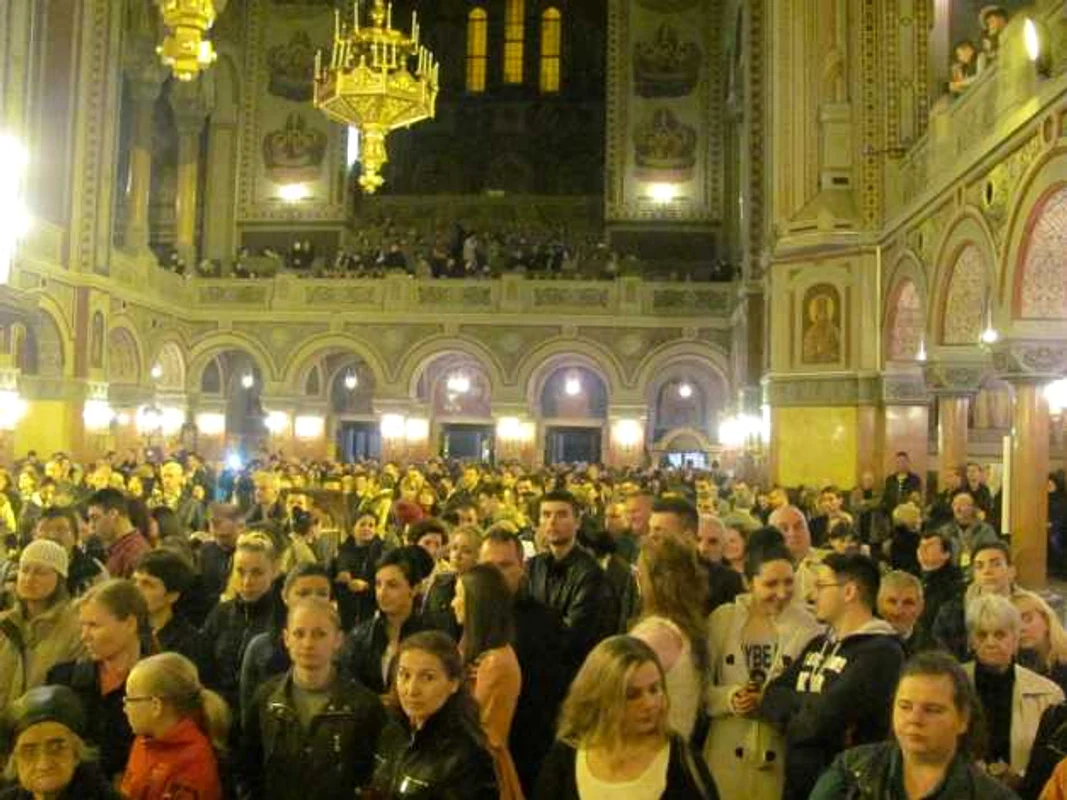 Slujba de Înviere la Catedrala din Timişoara FOTO Ştefan Both