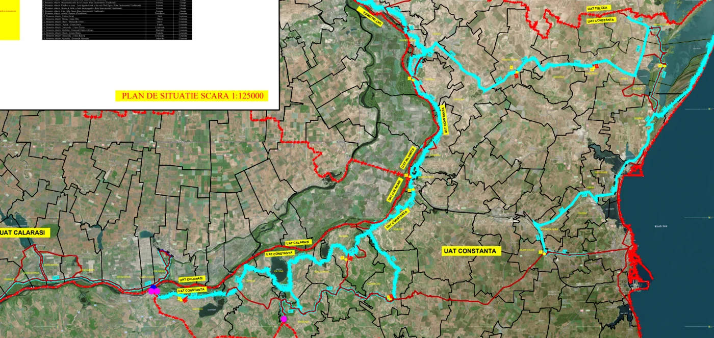 EuroVelo6 în Dobrogea FOTO: CJ Constanța