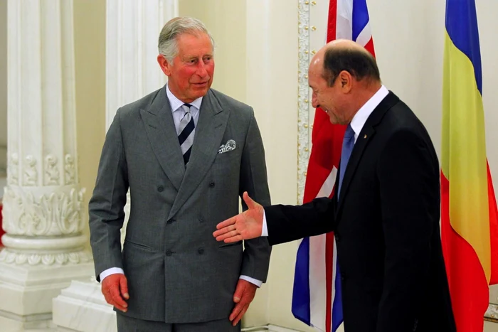 Alteţa Sa, Prinţul Charles, alături de preşedintele Traian Băsescu FOTO Presidency.ro