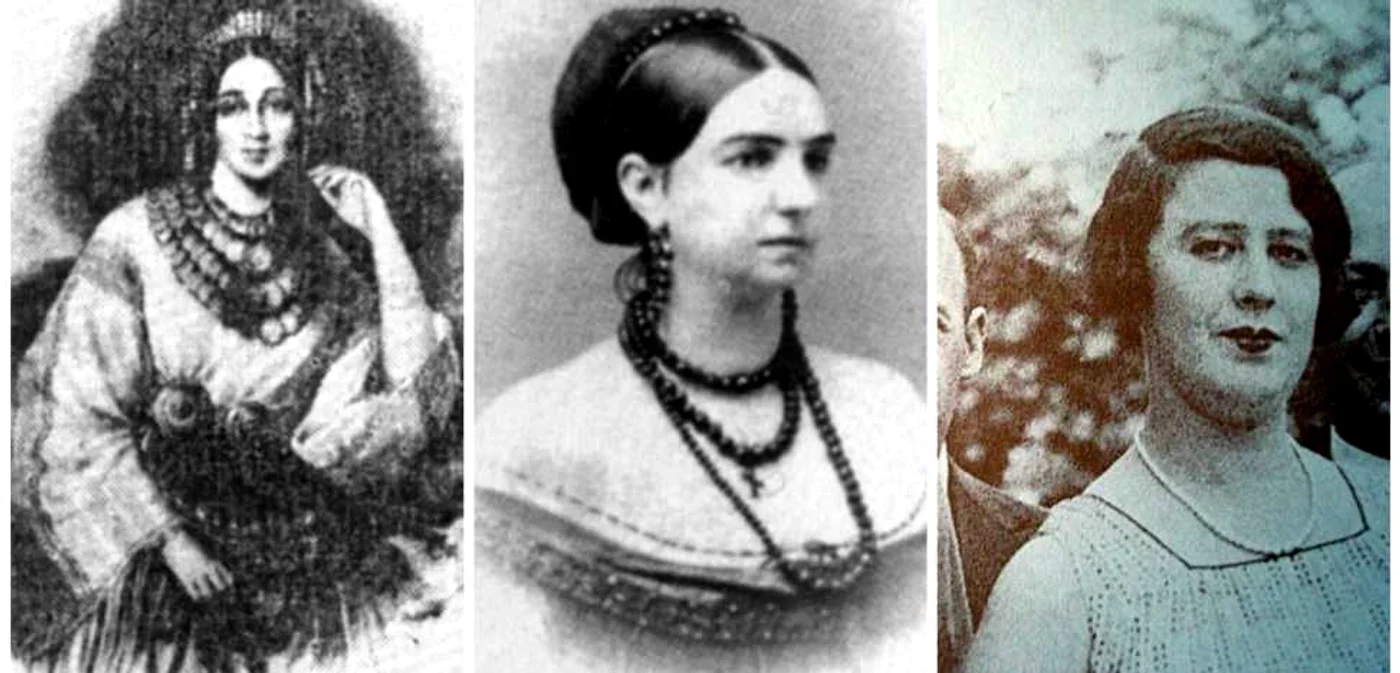Maria Văcărescu Ghica, Maria Obrenovici şi Elena Lupescu (sursă foto-Wikipedia)