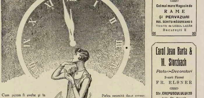 Pagina de publicitate din Revista generală ilustrată din anul 1930 FOTO: Biblioteca Digitală Naţională
