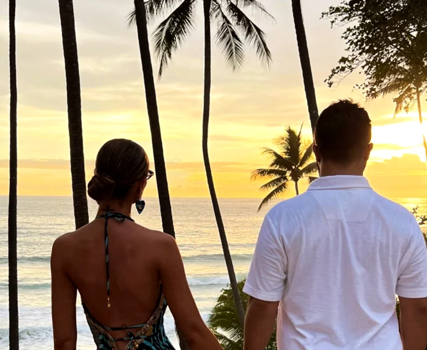 Bianca și Bădălău, imagine romantică din Thailanda. Foto: captură Instagram