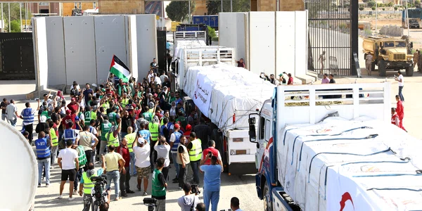 Punctul de trecere Rafah a fost deschis sâmbătă dimineața FOTO EPA-EFE