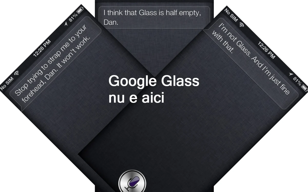 Siri are câteva replici gata pregătite, dacă îl consideri Google Glass. FOTO Adevărul (foto orig.: The Verge)