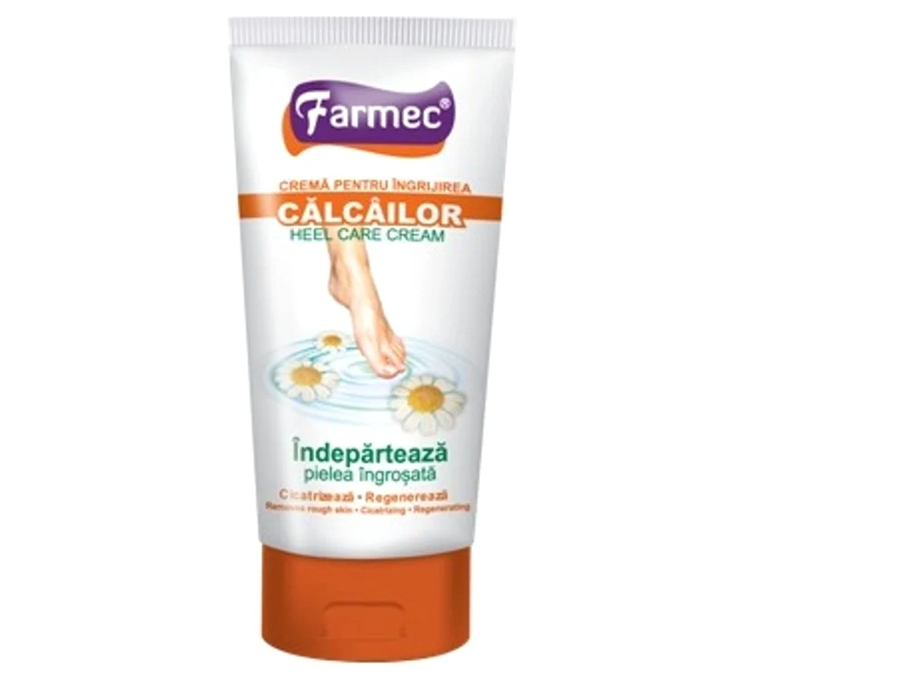 Cremă pentru îngrijirea călcâielor de la Farmec, cu extract de muşeţel şi vitamina A, preţ 9,2 lei