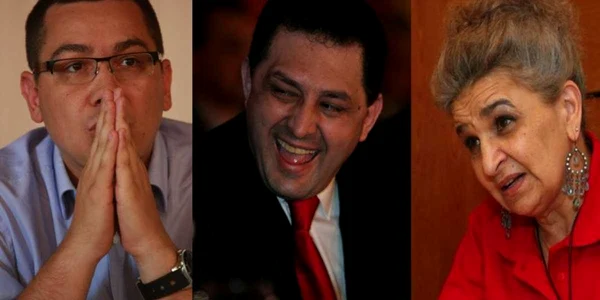 Victor Ponta, Marian Vanghelie şi Aura Vasile