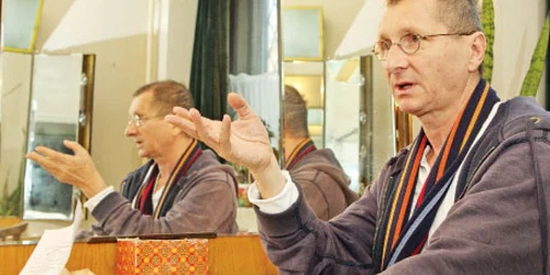 Horaţiu Mălăele, în cabina sa de la Teatrul Naţional