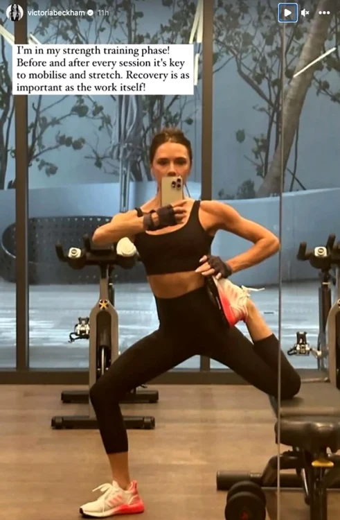 Victoria Beckham la antrenament FOTO Instagram