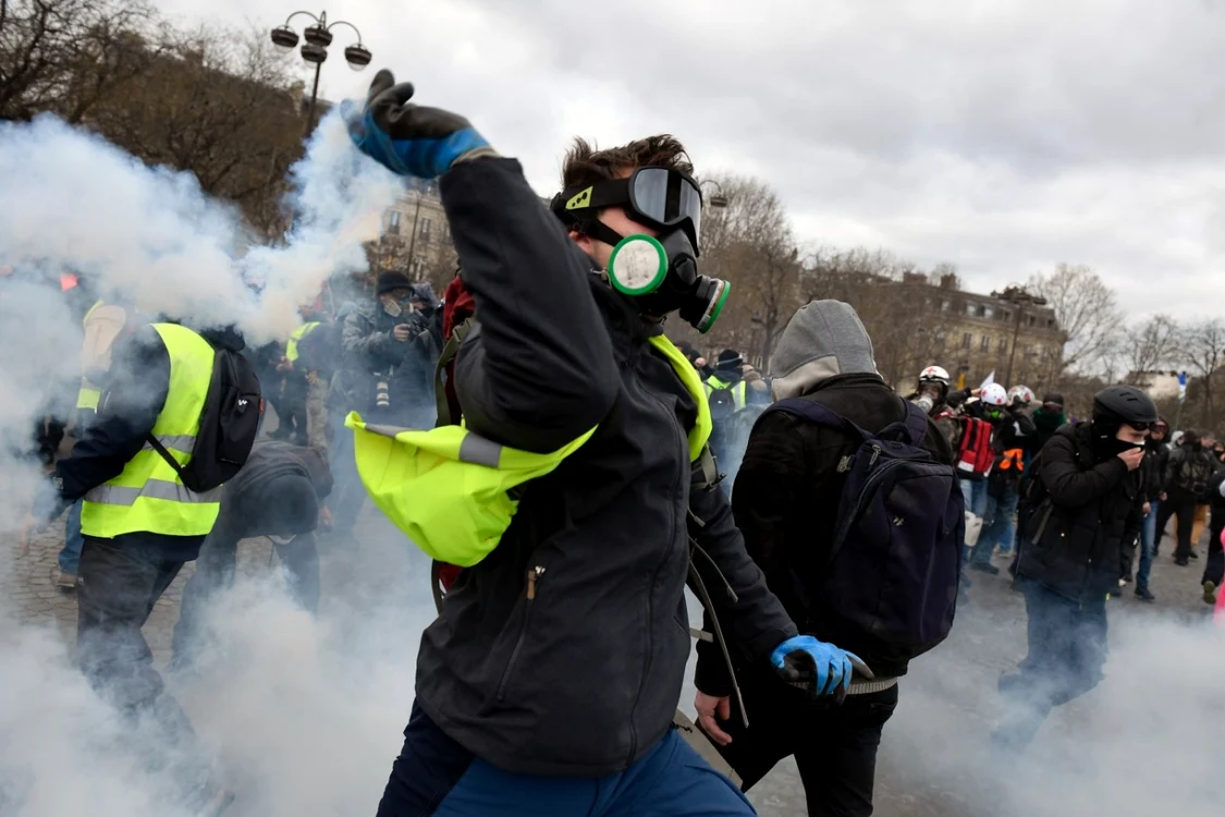 Proteste „vestele galbene”, Paris FOTO EPA-EFE
