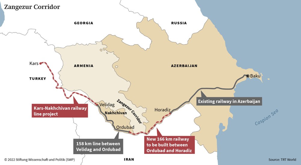 Turcia și-a anunțat planul de a finaliza construcția coridorului Zangezur în 2028