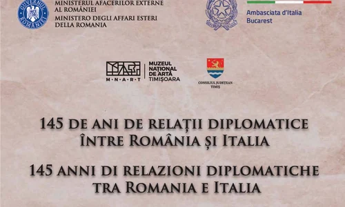Expoziția „145 de ani de relații diplomatice între România și Italia” la Muzeul Național de Artă Timișoara
